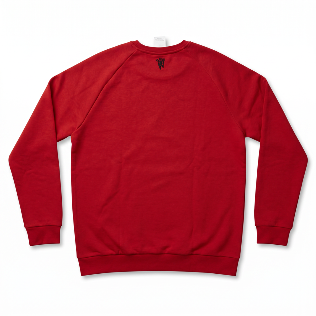 Manchester United Essentials Trefoil Crew Sweatshirt - Back