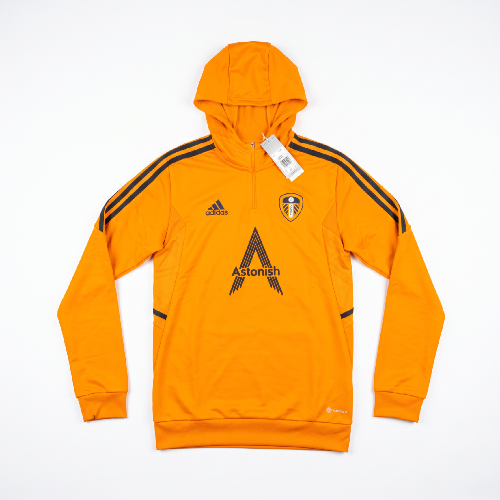 Leeds United 2022/23 Adidas Hooded Track Jacket - Front