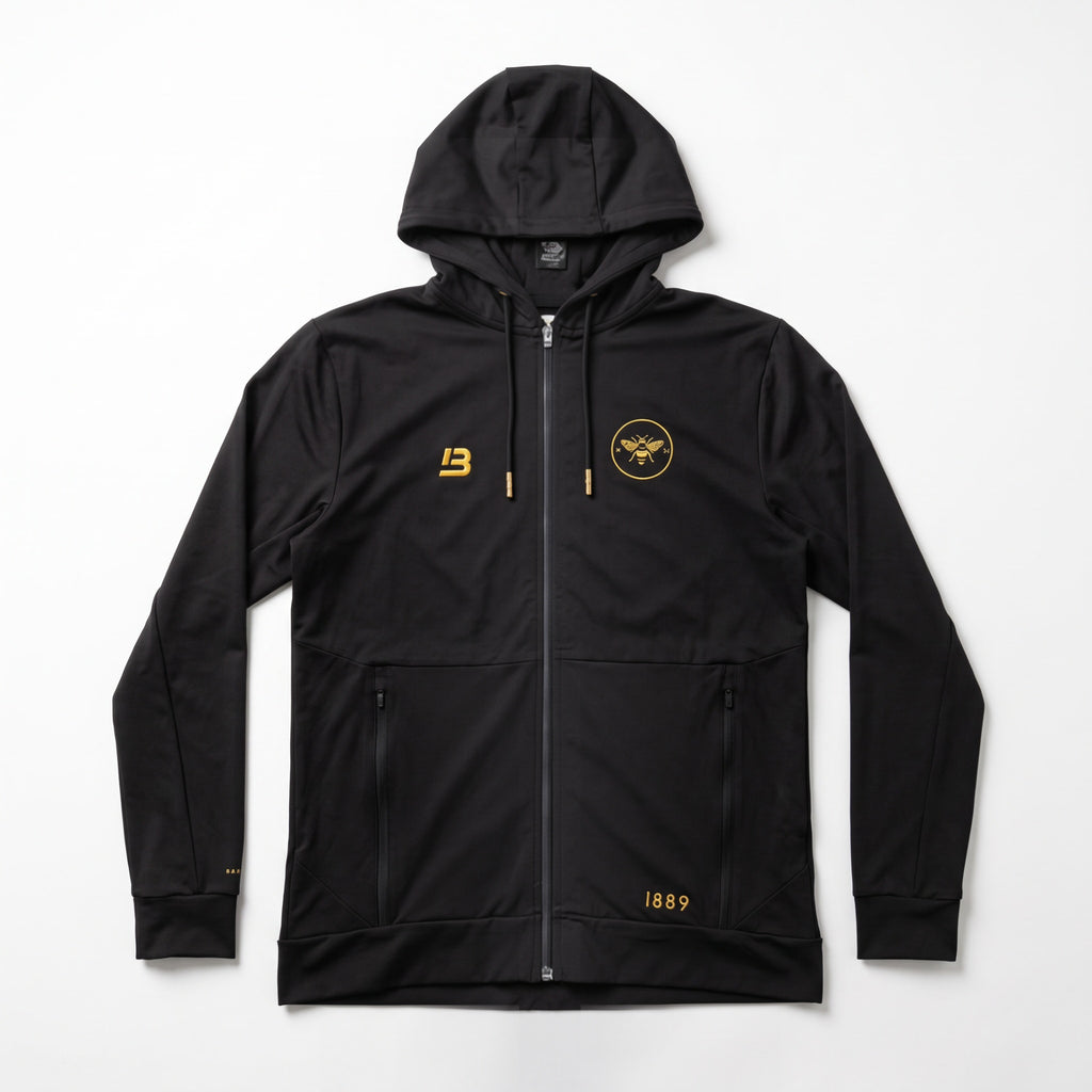 Brentford X Bee Inspired Black Hoodie front