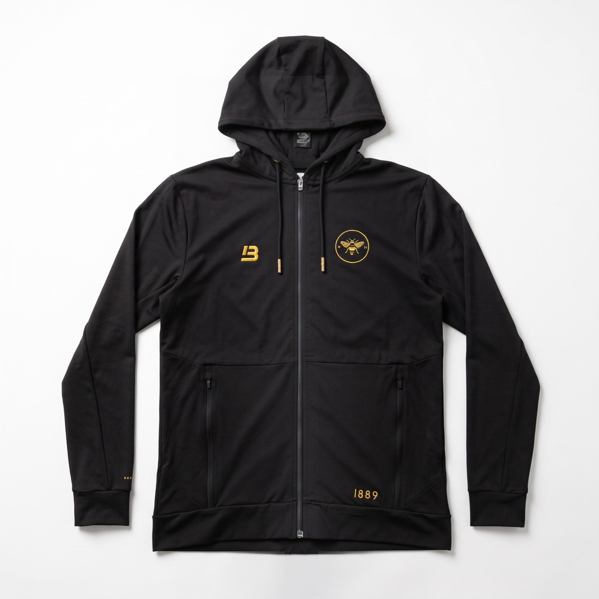 Brentford X Bee Inspired Black Hoodie front