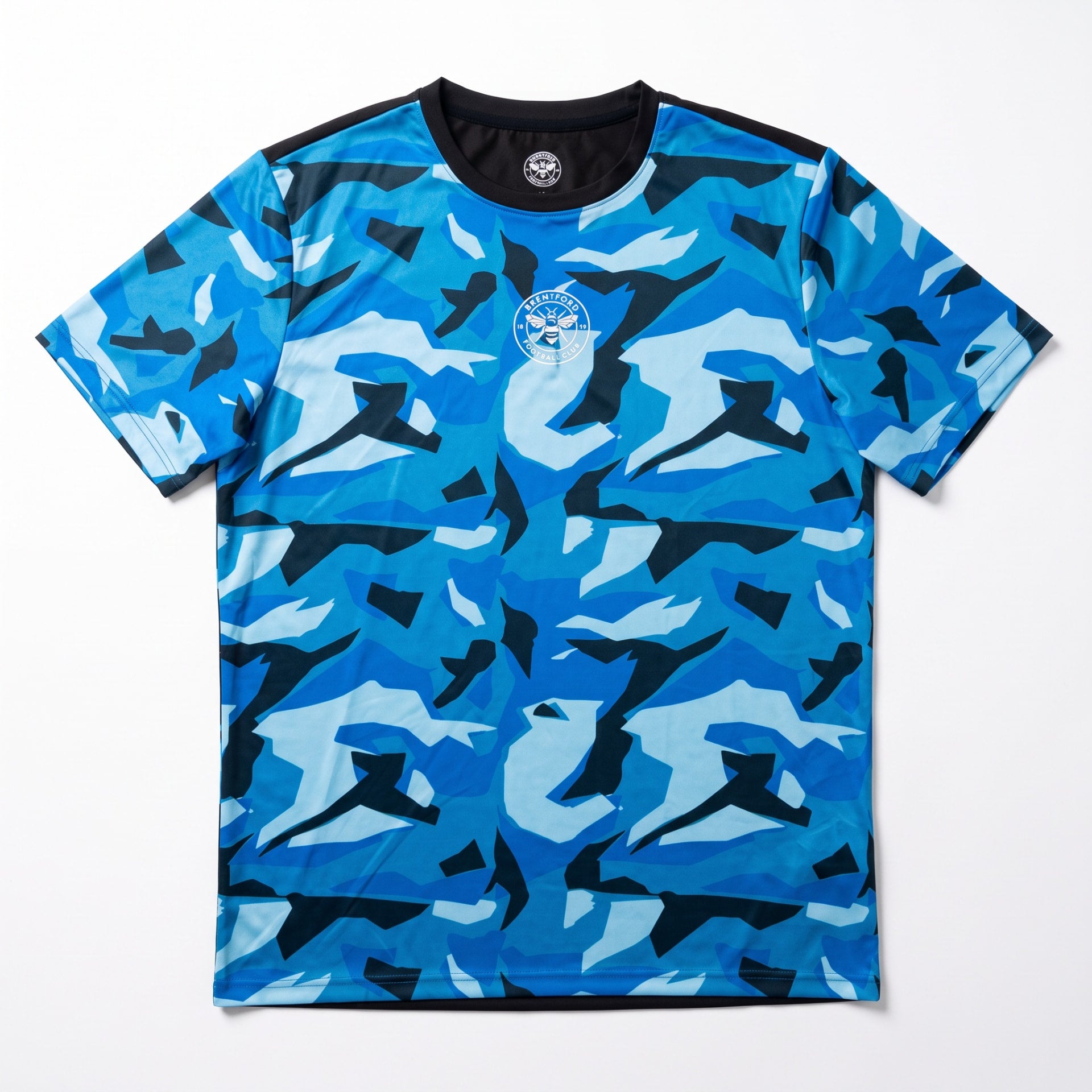 Brentford Active Blue Camo T-Shirt front