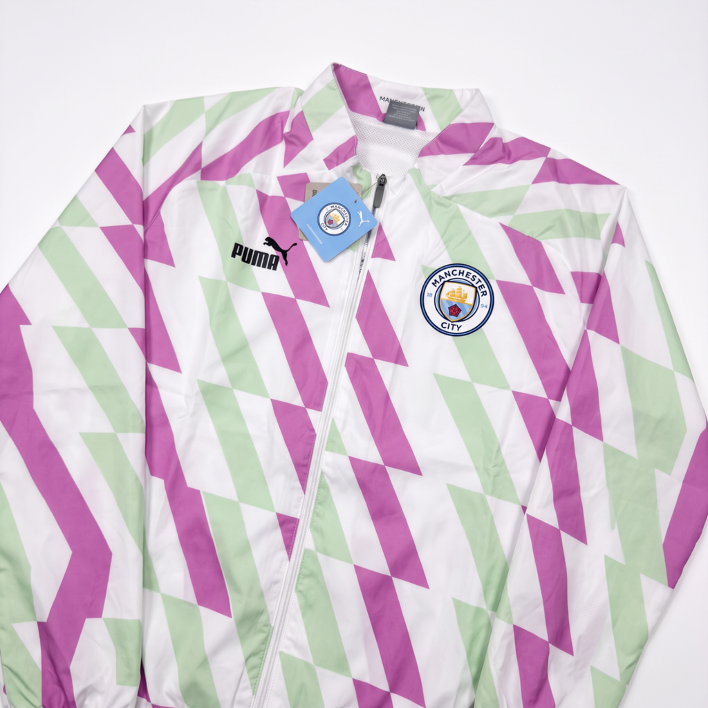 Manchester City 2022/23 Prematch Jacket - detail