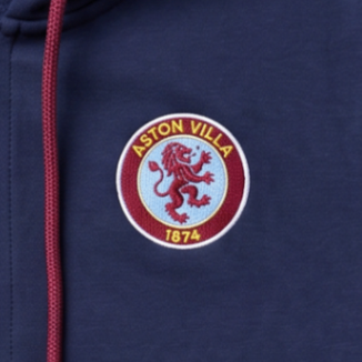 Aston Villa Emblem Logo Navy Hoodie - alt view