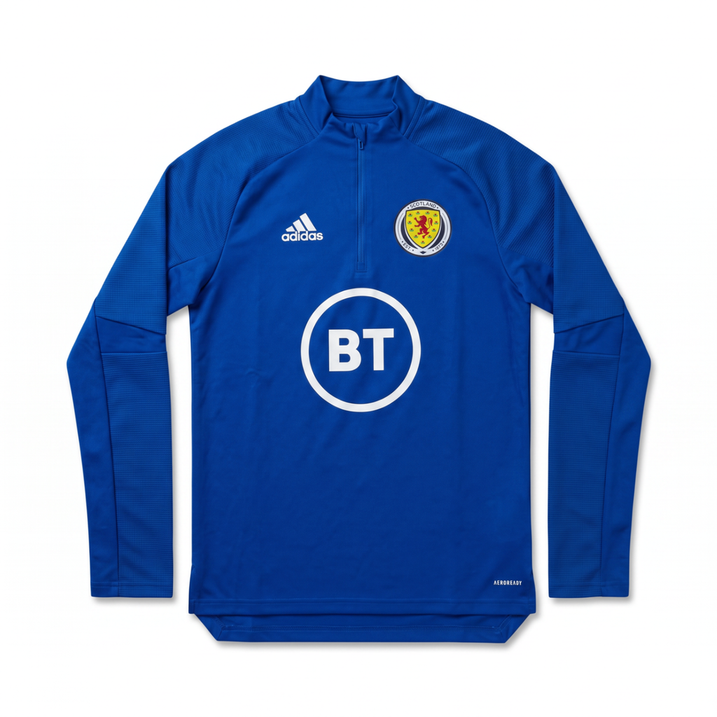 Scotland 2020/21 Player Issue 1/4 Zip Training Top - front