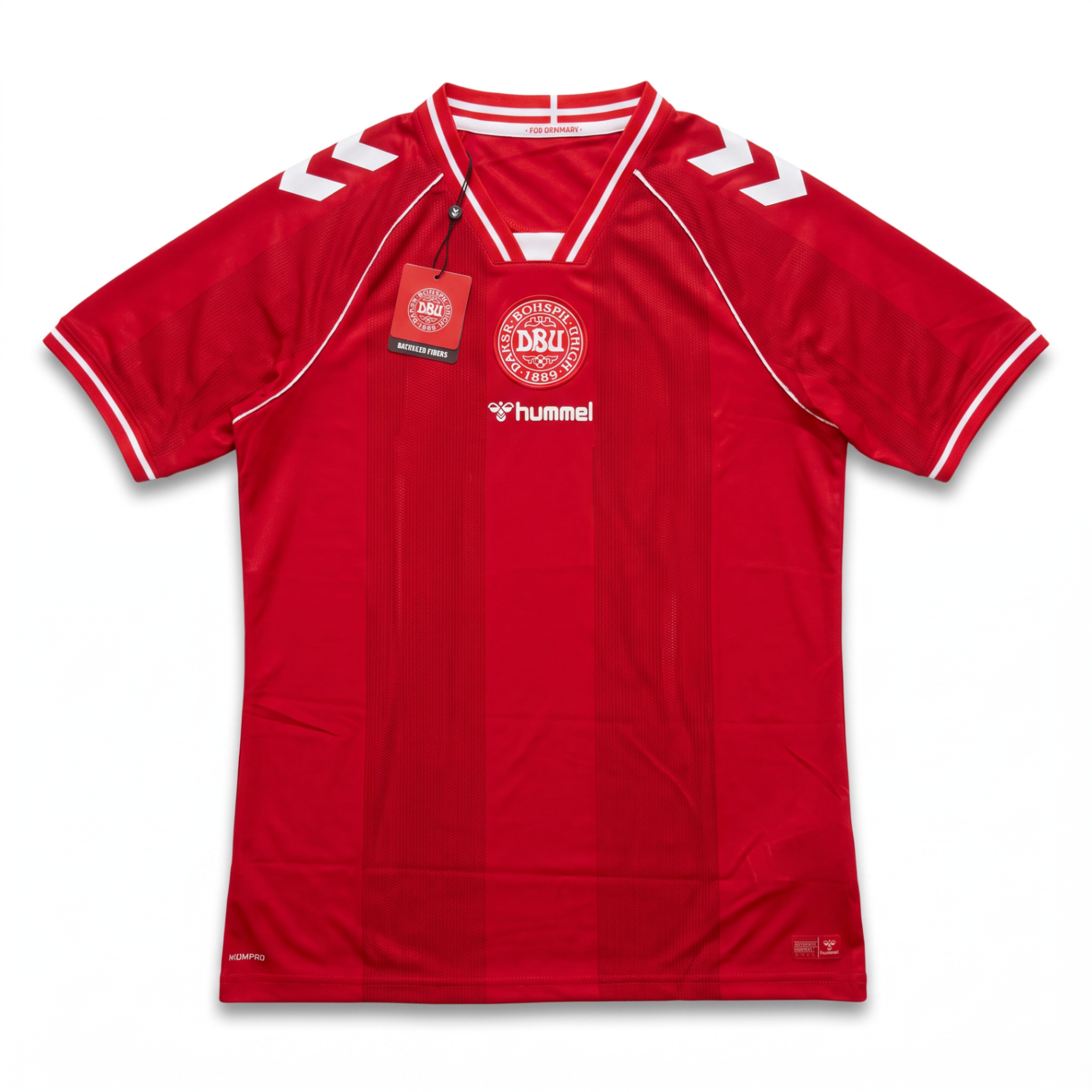 Denmark 2026 Home Football Shirt - front with tags