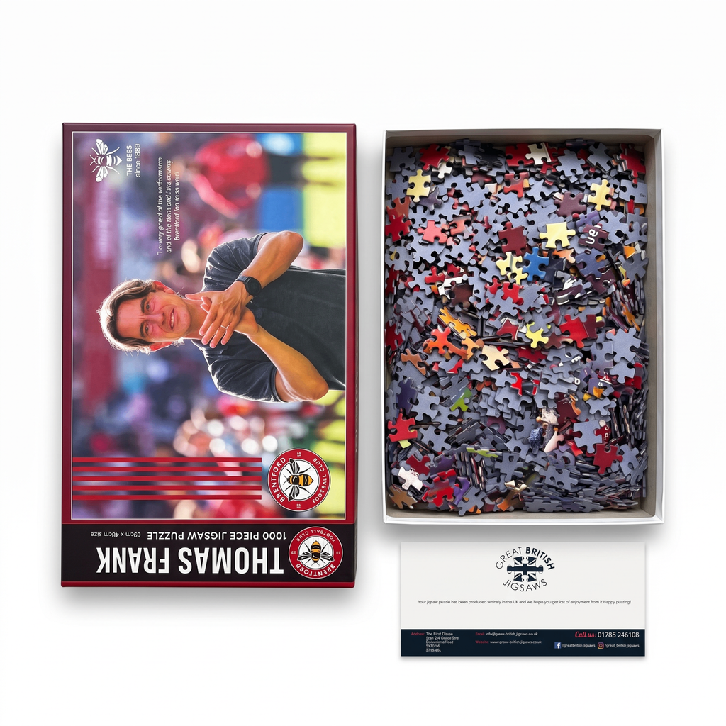 Thomas Frank Jigsaw Puzzle - box contents and back