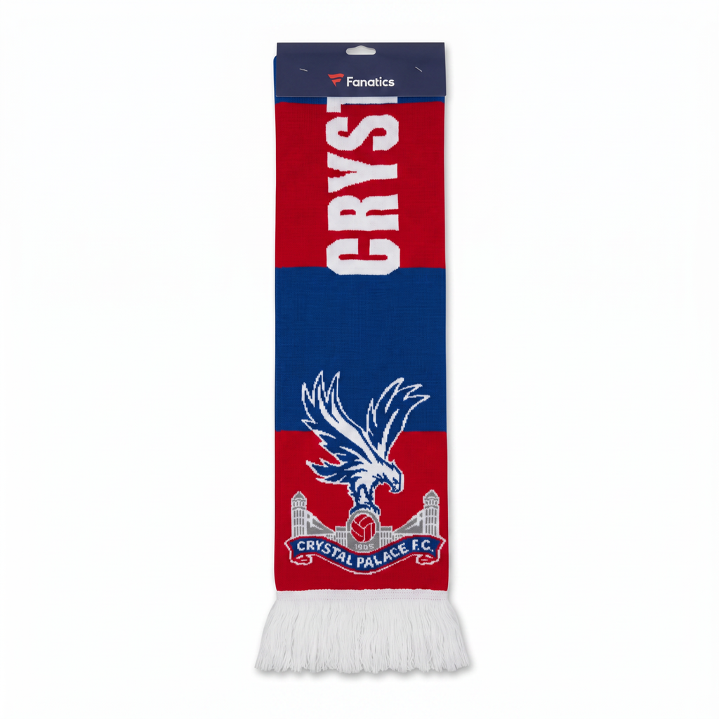 Crystal Palace 2025 FA Cup Semi-Final Scarf packaged