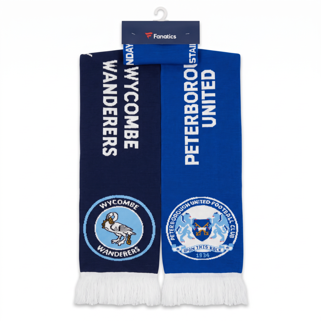 Peterborough vs Wycombe scarf packaged