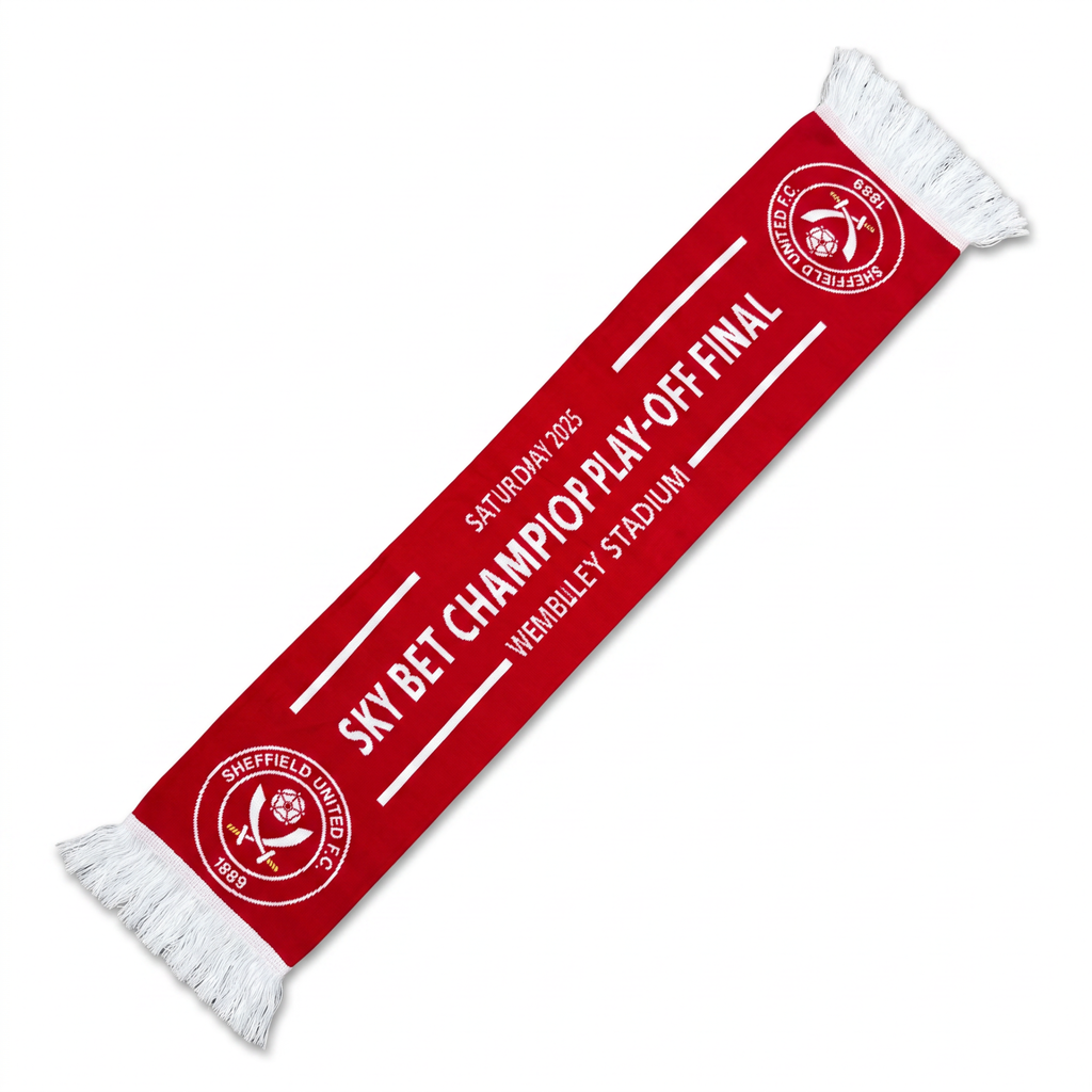 Sheffield United Play-Off Final scarf detail