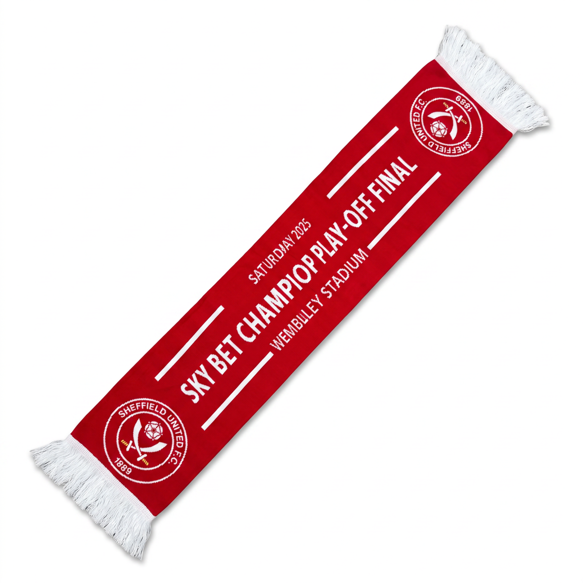 Sheffield United Play-Off Final scarf detail