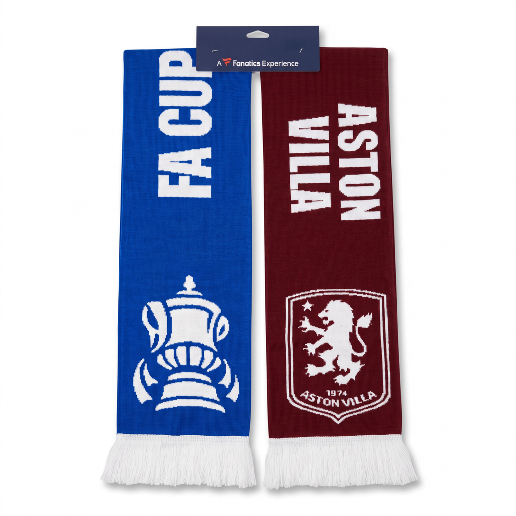 Aston Villa vs Crystal Palace FA Cup Semi-Final scarf - Villa side