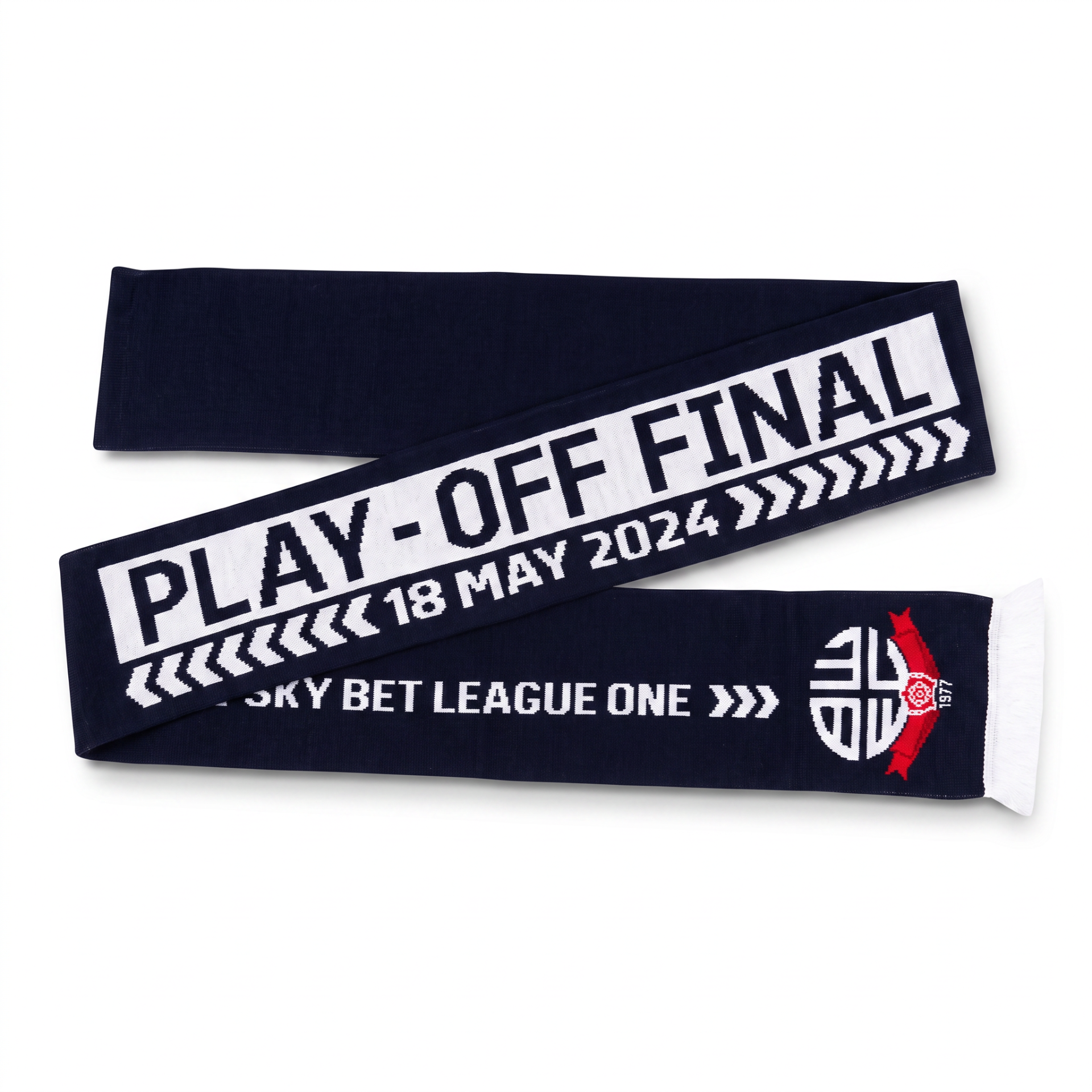 Bolton Wanderers 2024 Play Off Final Scarf full