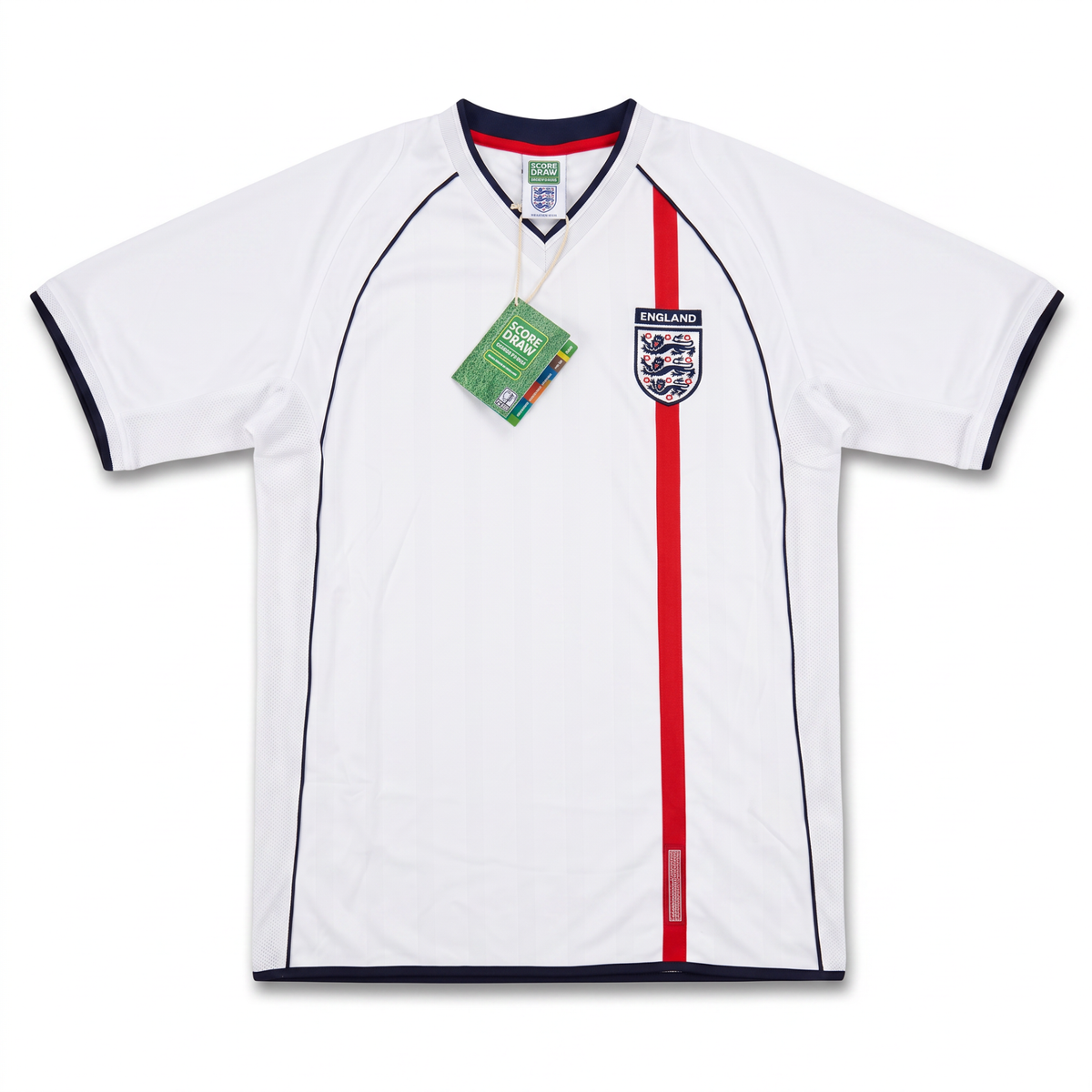 England 2002 Home Shirt - Score Draw tag