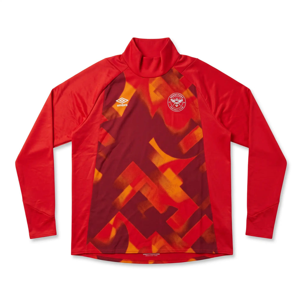 Brentford 2022/23 Red Premier Drill Top - Back