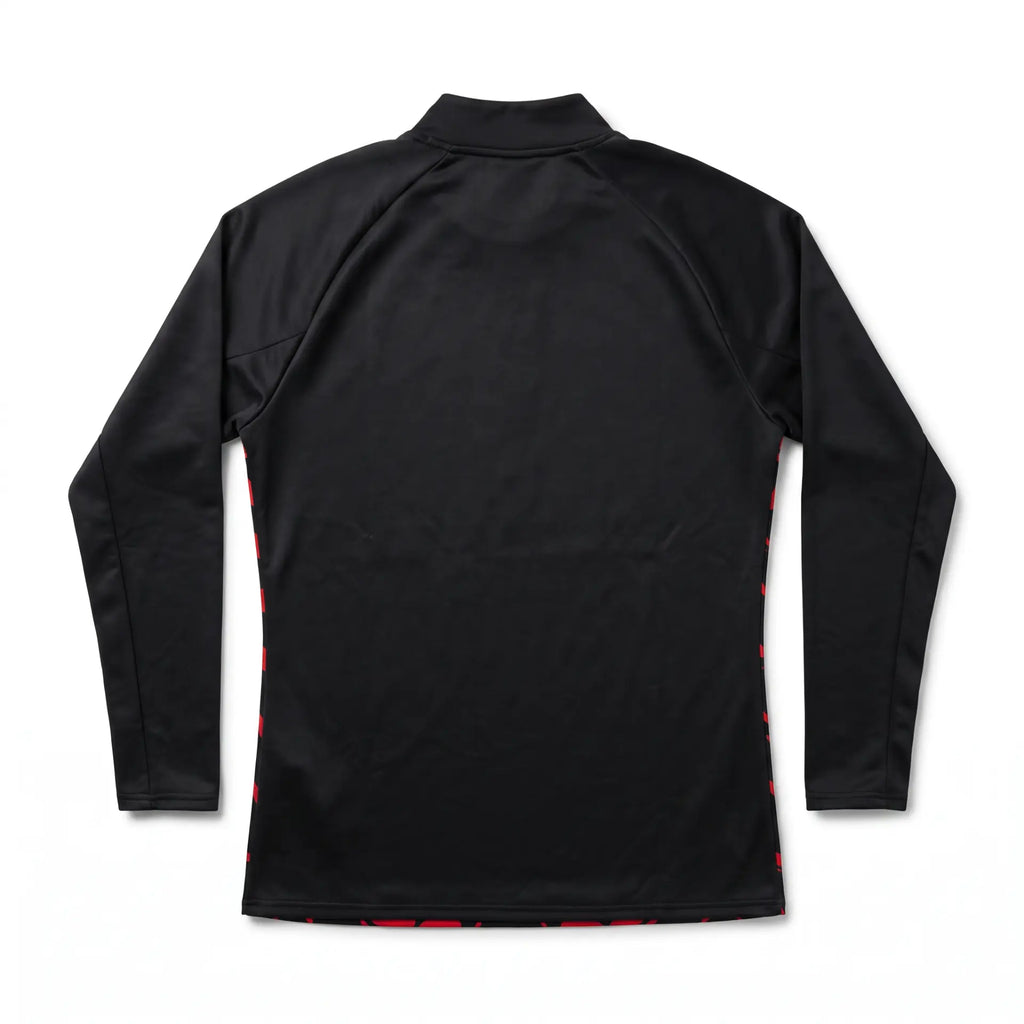 AC Milan 2023/24 LS Red Pre-Match Sweat Top - Back