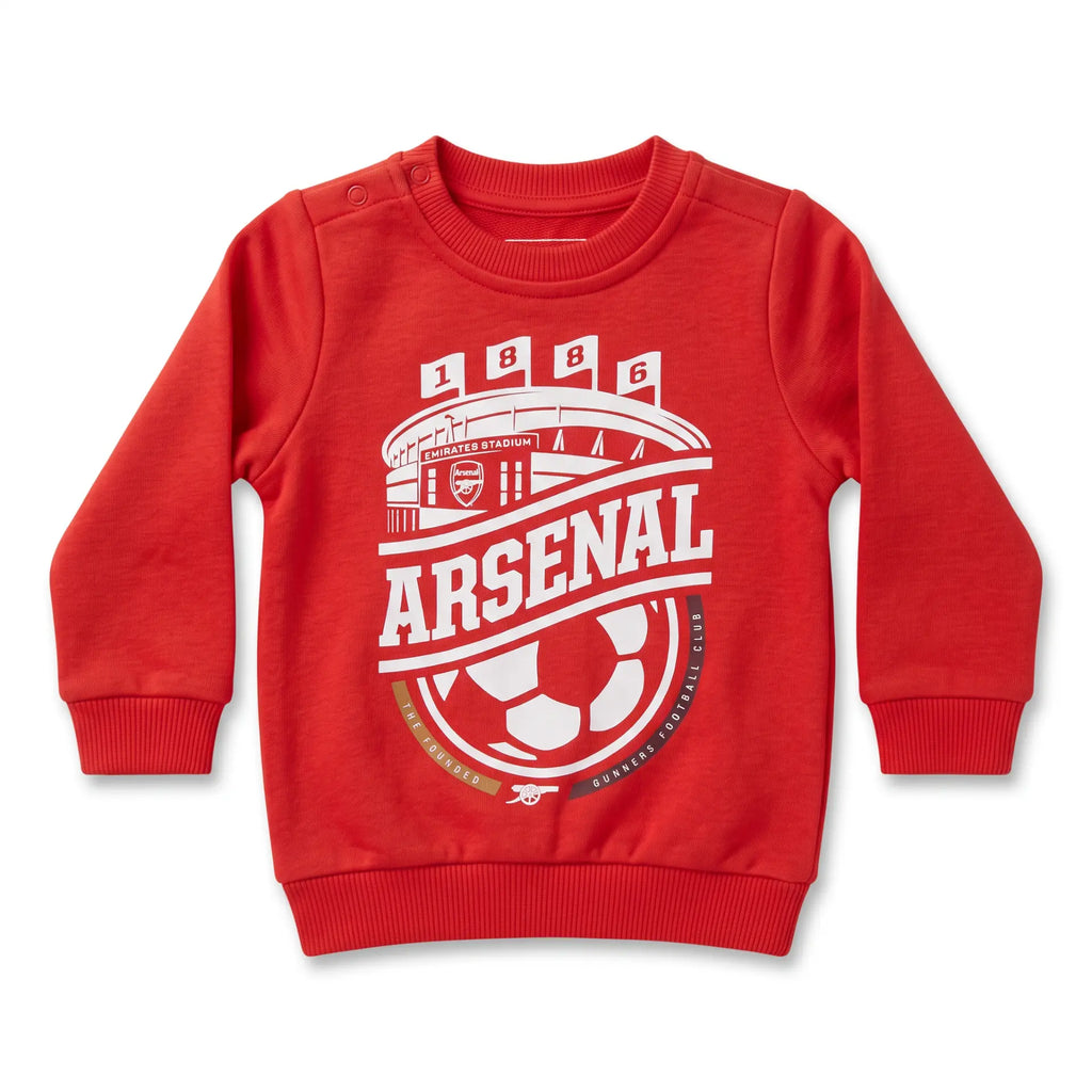 Arsenal Graphic Red Sweatshirt - Front