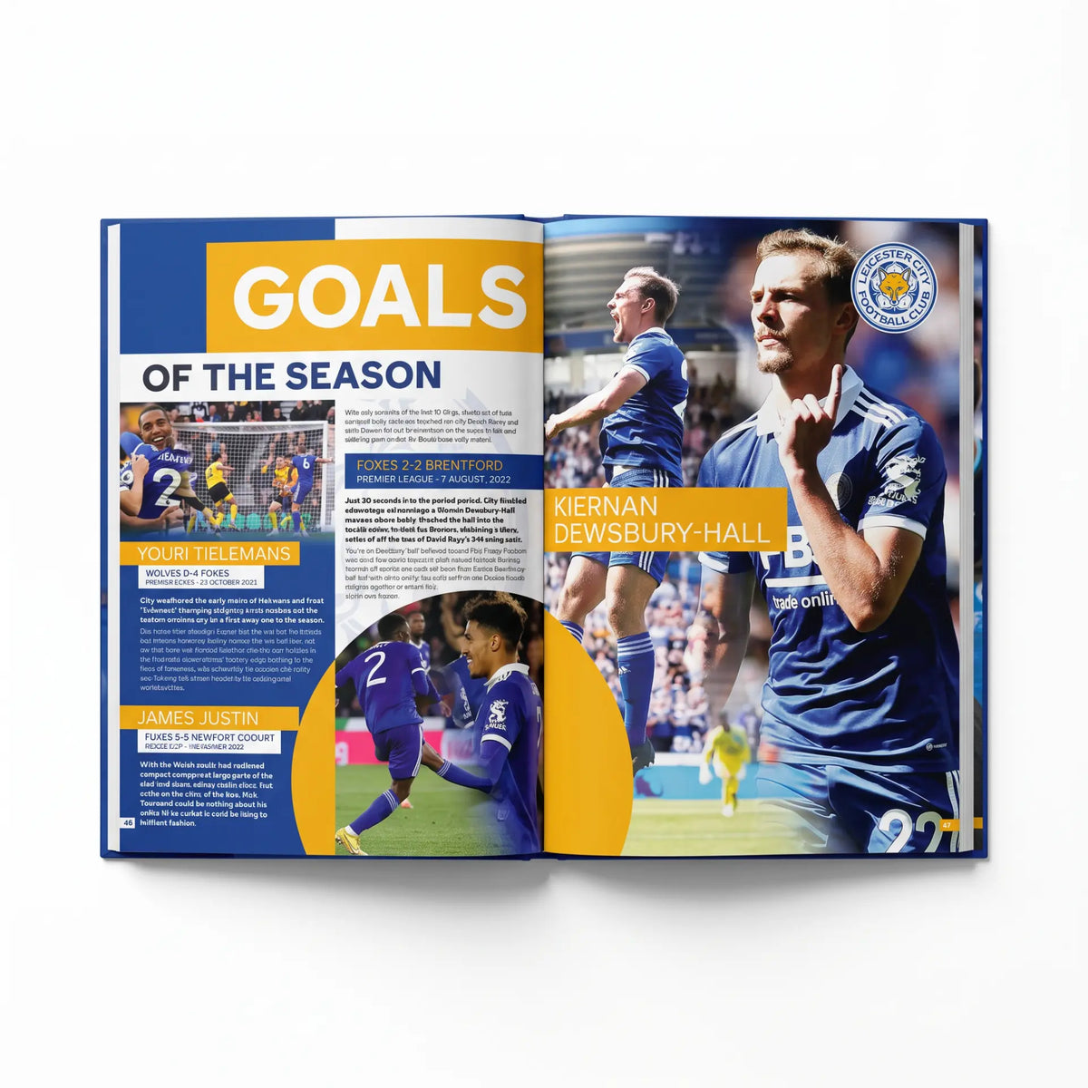 Leicester City 2024 Annual Goals of the Season spread