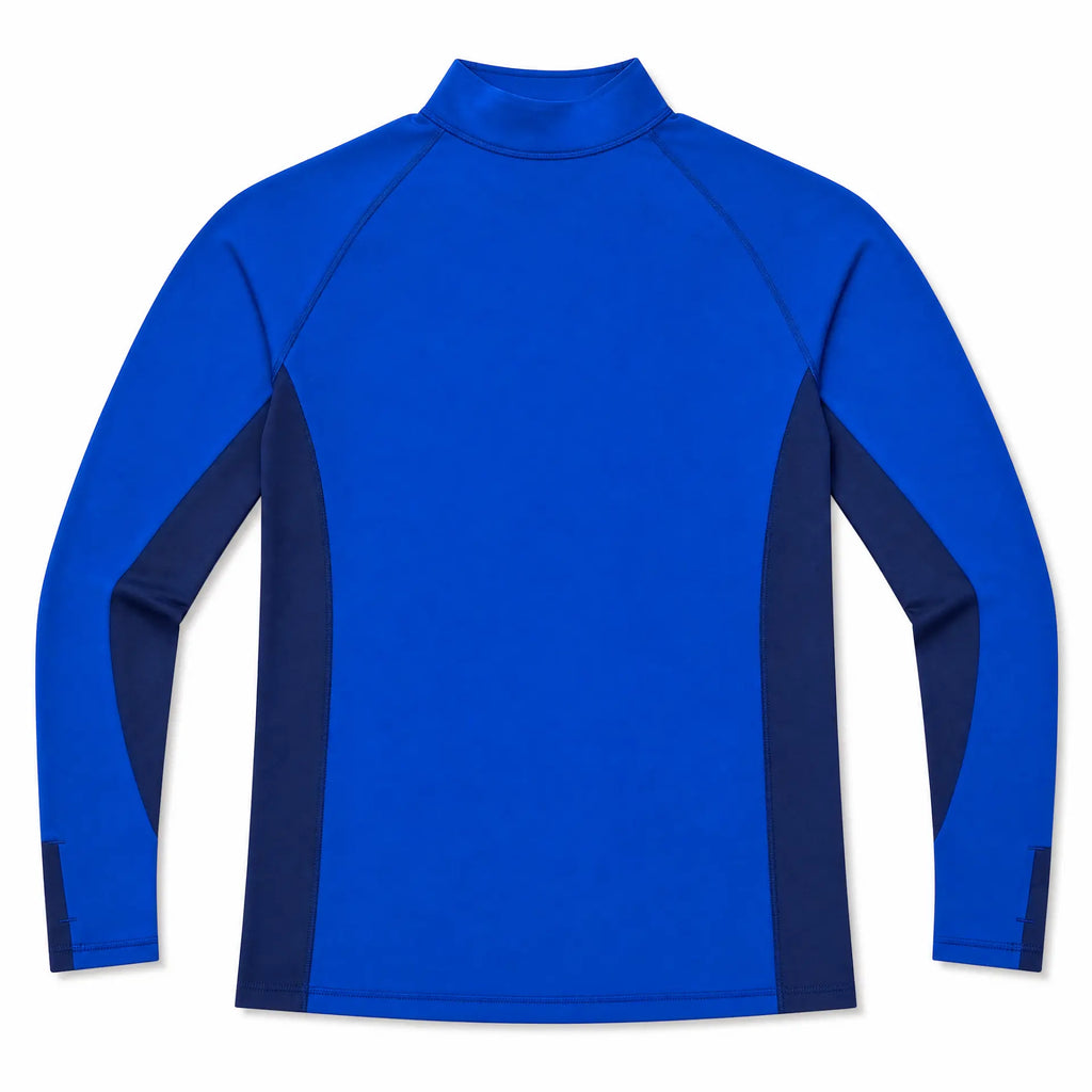 Club Brugge deep blue kids quarter zip training top back