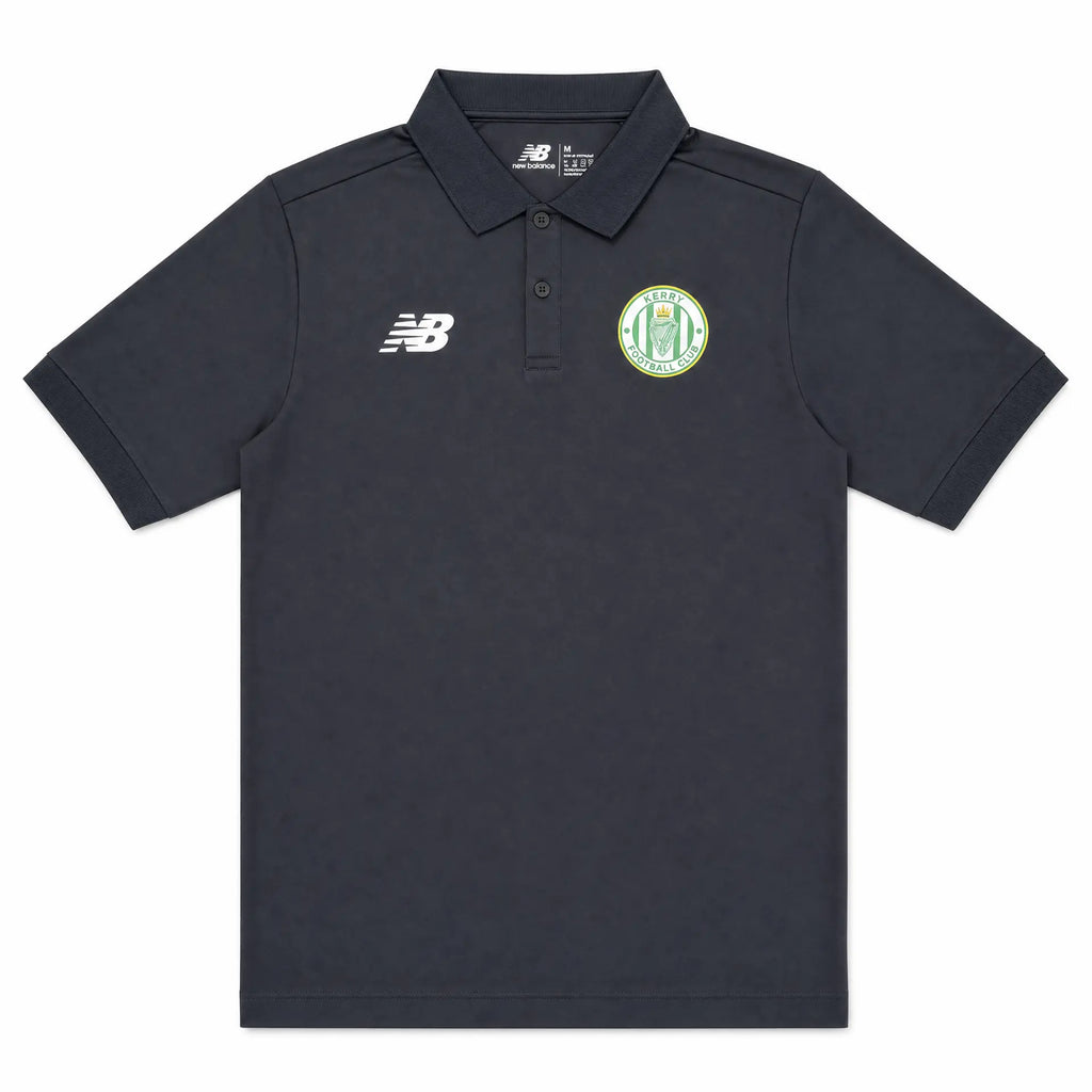 Kerry FC 2023/24 graphite New Balance polo shirt front