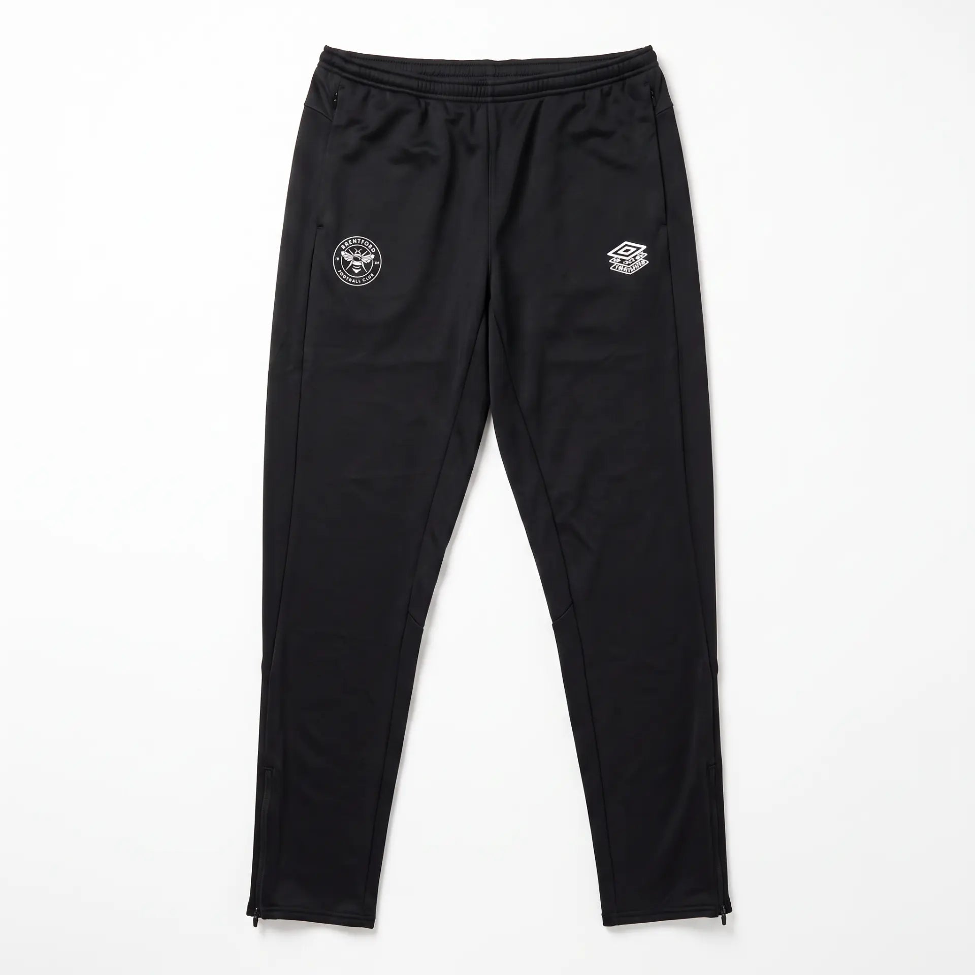 Brentford Tapered Black Training Pants front