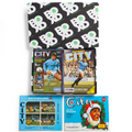 Manchester City Retro Programmes Mystery Gift Box (10 Pack) - box and programmes