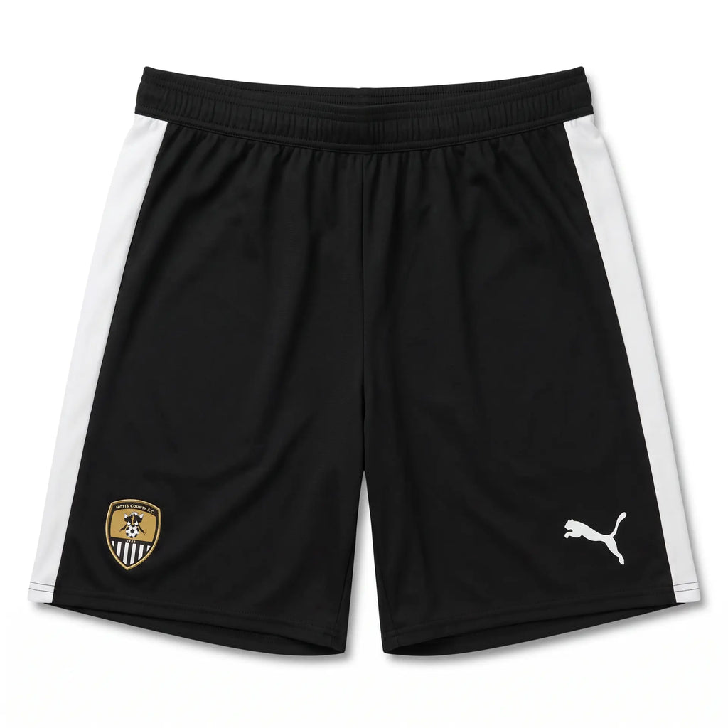 Notts County 2025/26 Player Issue Home Football Shorts front