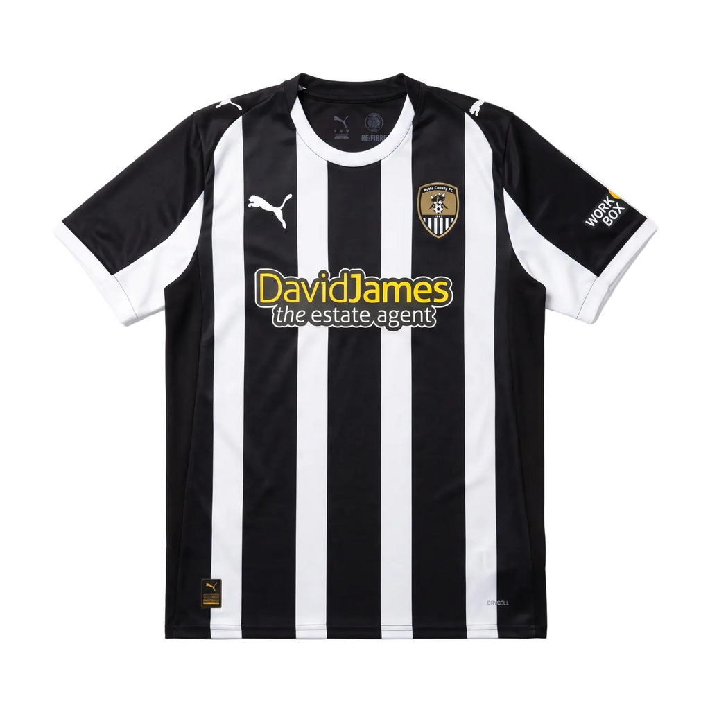 Notts County 2025/26 Player Issue Home Football Shirt front