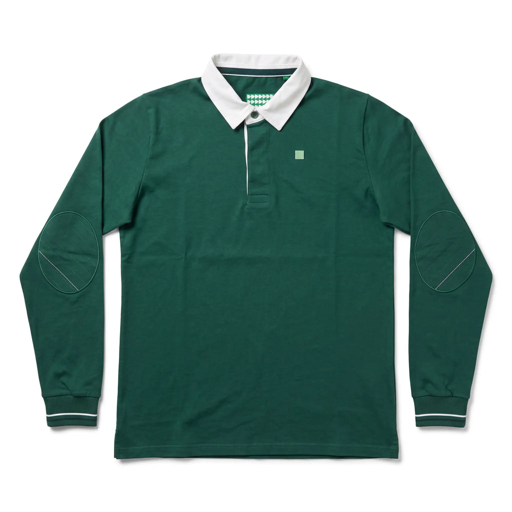 Real Betis Olive Green Pokororo Long Sleeve Polo Shirt - Front