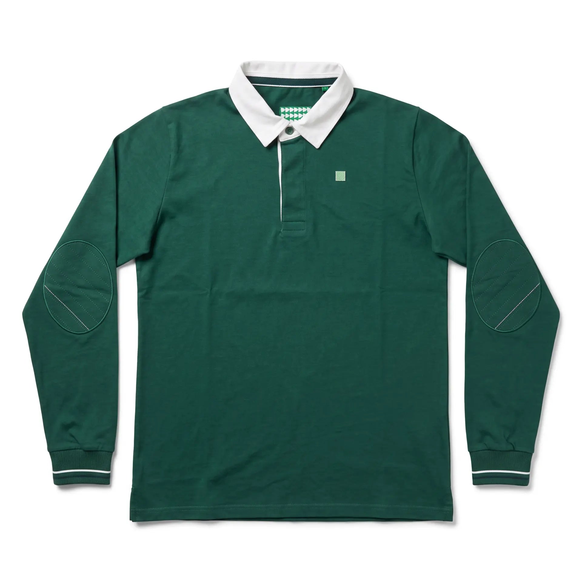 Real Betis Olive Green Pokororo Long Sleeve Polo Shirt - Front