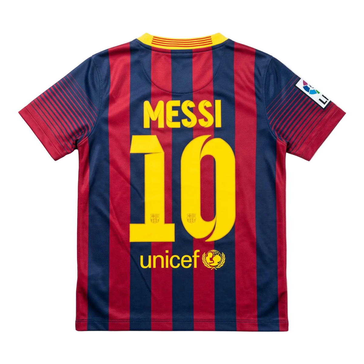 Barcelona 2013/14 Home Football Shirt - Messi 10 - 9-10 Years front