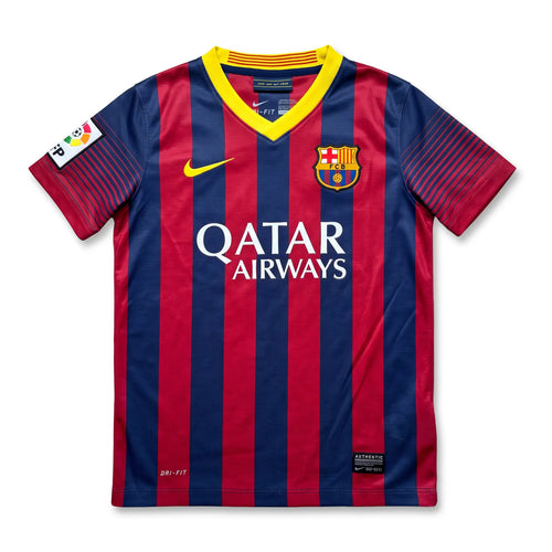 Barcelona 2013/14 Home Football Shirt - Messi 10 - 9-10 Years back