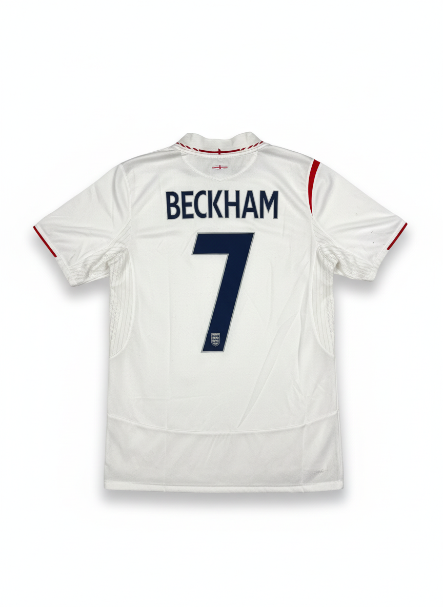 England 2005-07 Home Football Shirt - BECKHAM 7 (8/10)