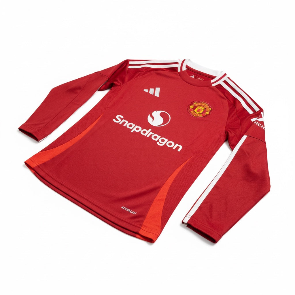 Manchester United 2025-26 Home Football Shirt - Front Angle