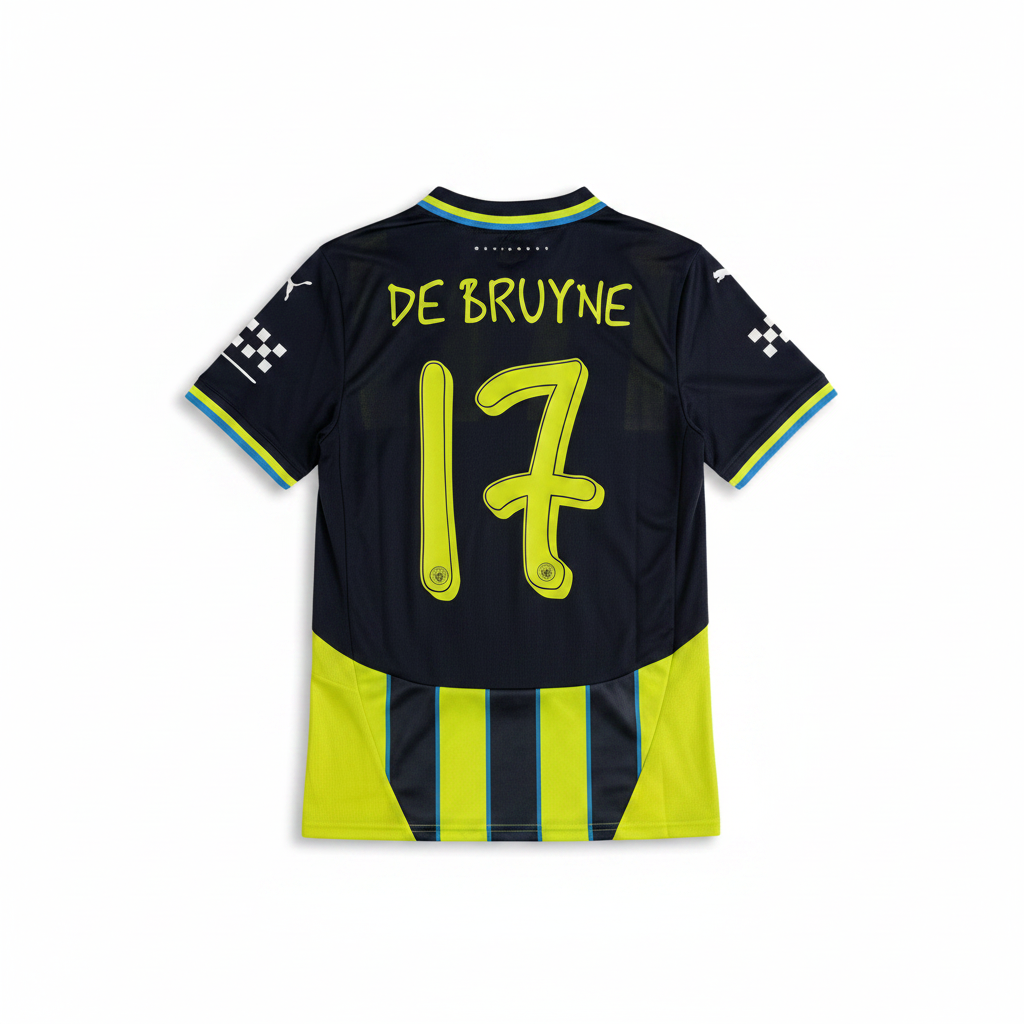 Manchester City 2024/25 Away Shirt - De Bruyne 17 back