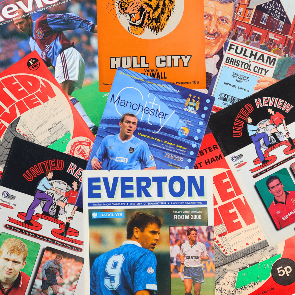 Retro Football Programmes Mystery Gift Box - selection 2