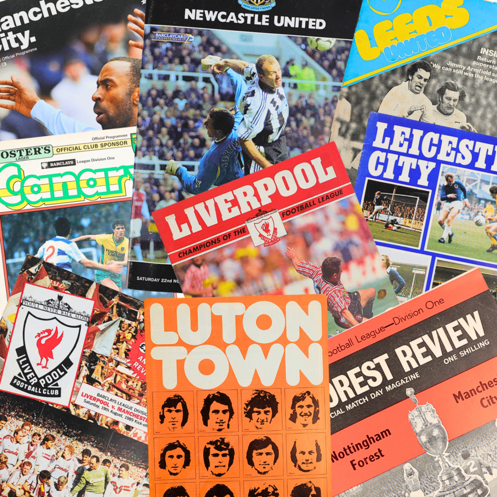 Retro Football Programmes Mystery Gift Box - selection 3