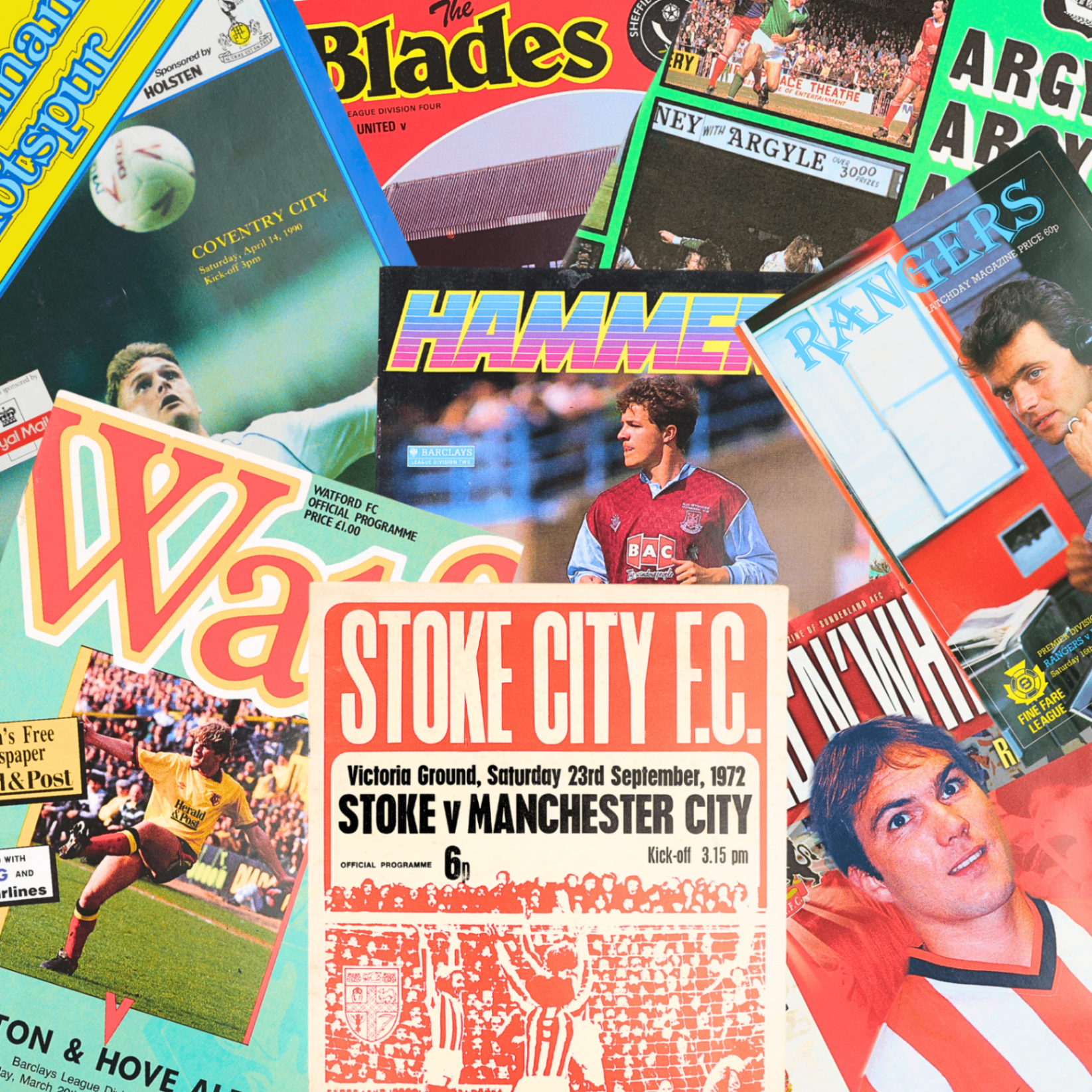 Retro Football Programmes Mystery Gift Box - selection 4