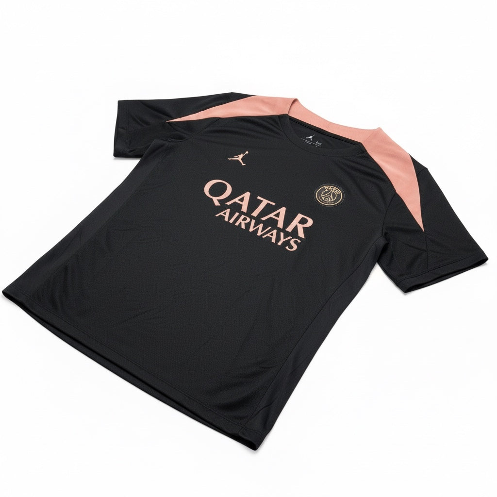 Paris Saint Germain 2024-25 Strike Black Training Shirt - Angled