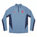 Sevilla Players Quarter Zip Coronet Blue Training Top - front