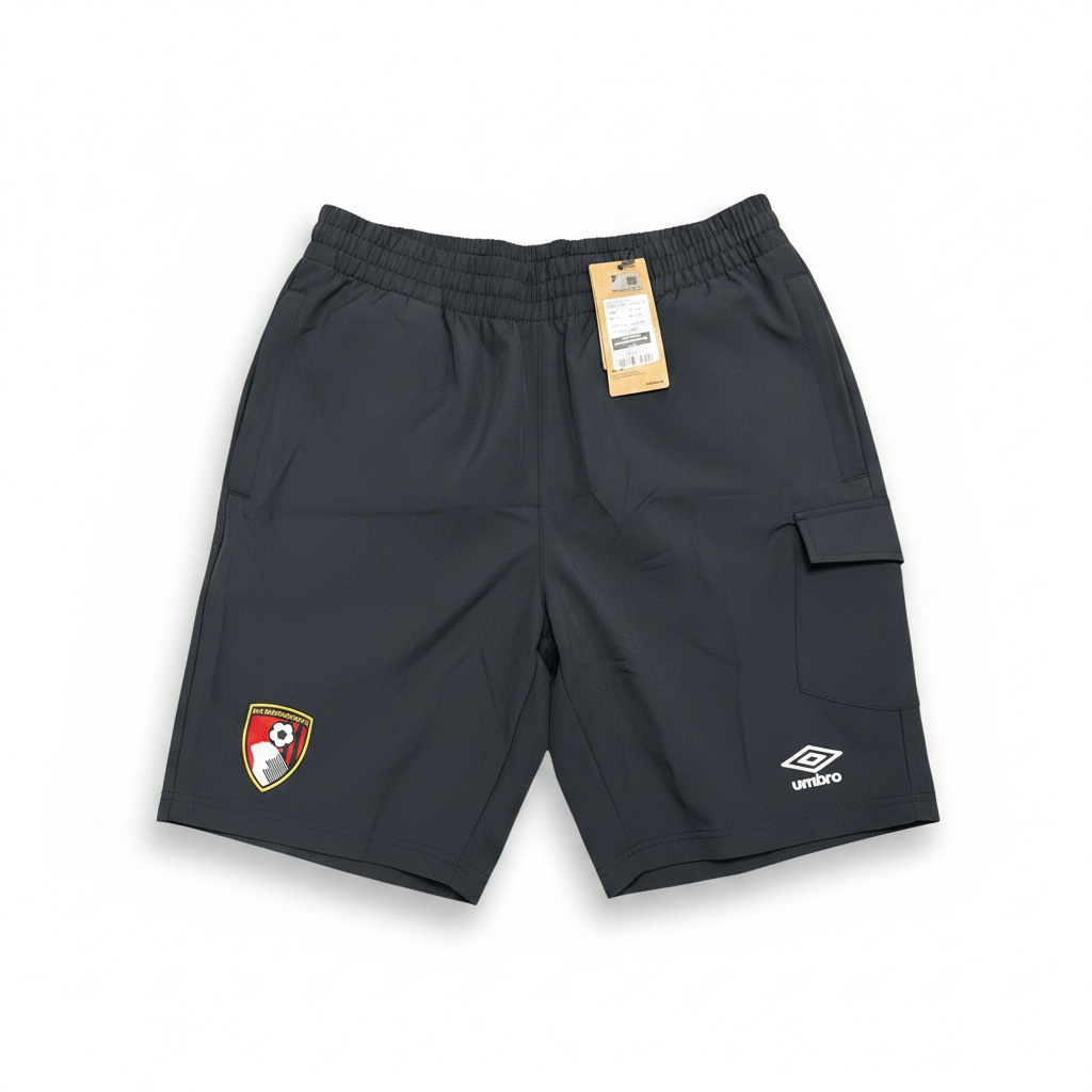 AFC Bournemouth Black Presentation Woven Shorts - with tags