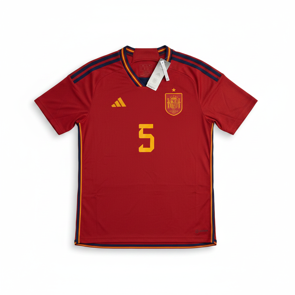 Spain 2022/23 Home Shirt Sergio 5 Front