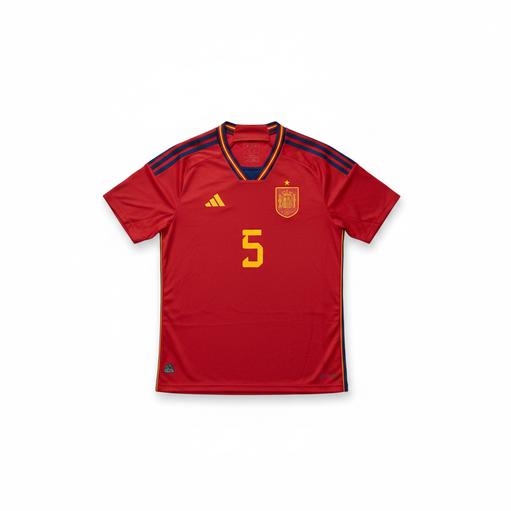 Spain 2022/23 Home Shirt Sergio 5 Detail