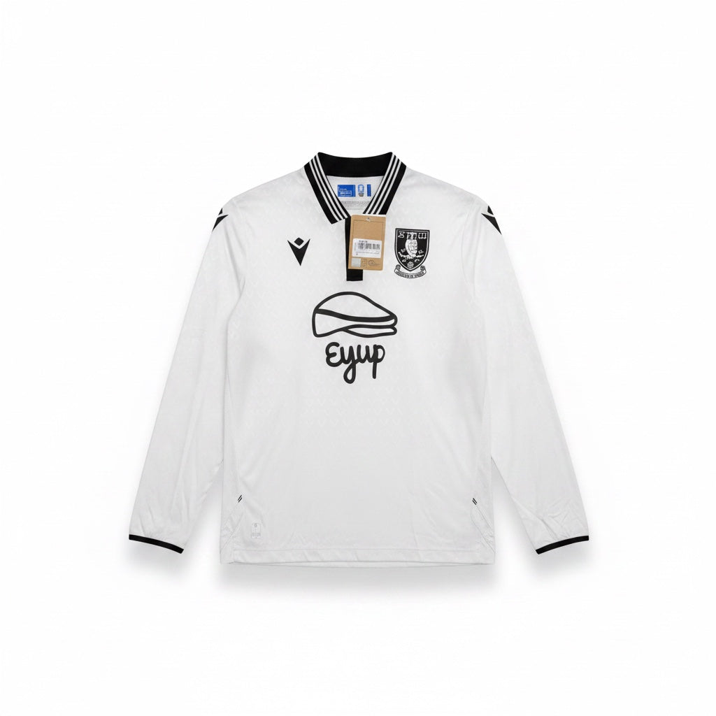 Sheffield Wednesday 2023/24 Away L/S Football Shirt - collar detail