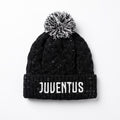 Juventus Black Bobble Knit Hat - front flat lay