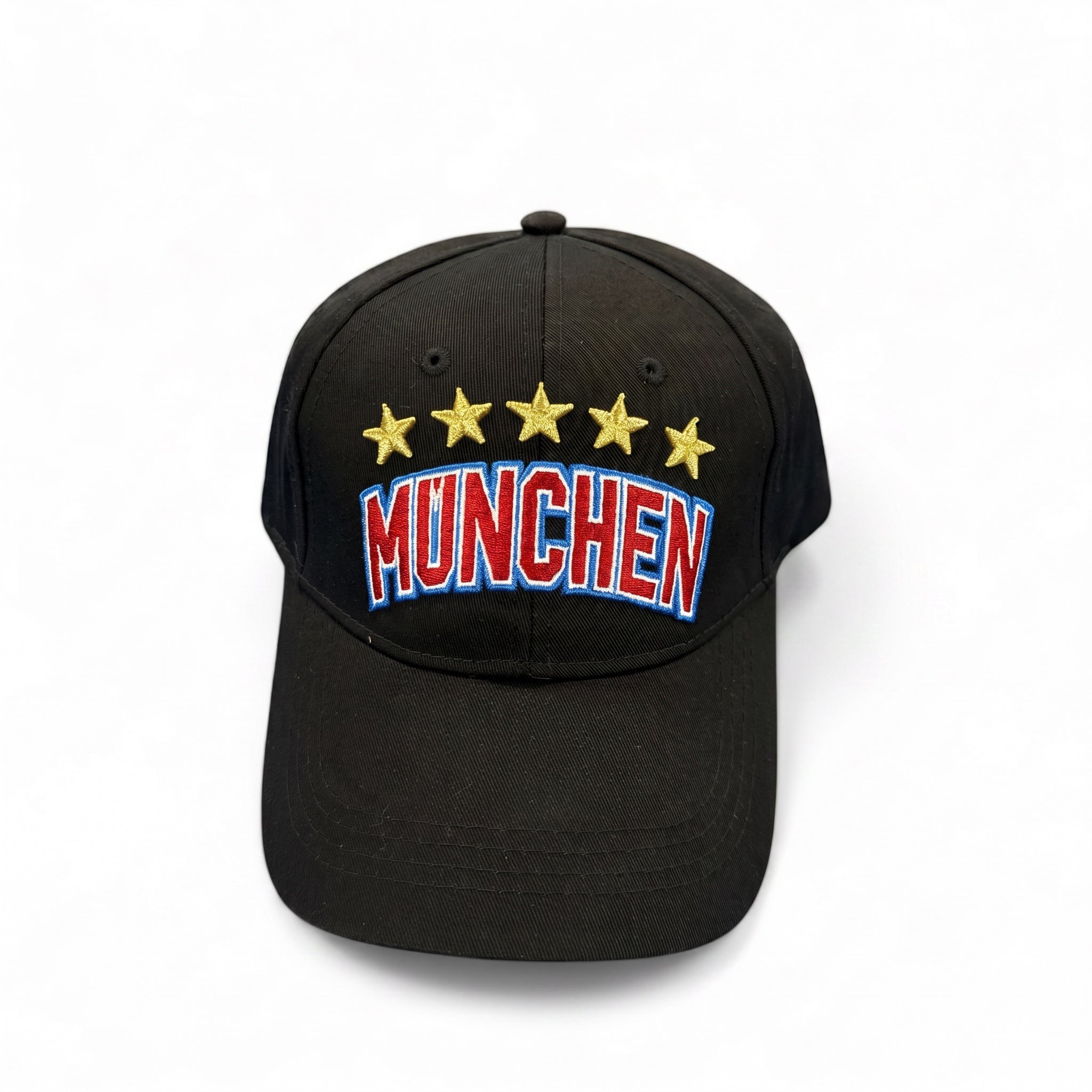 FC Bayern Black 5 Star Logo Cap - Adults