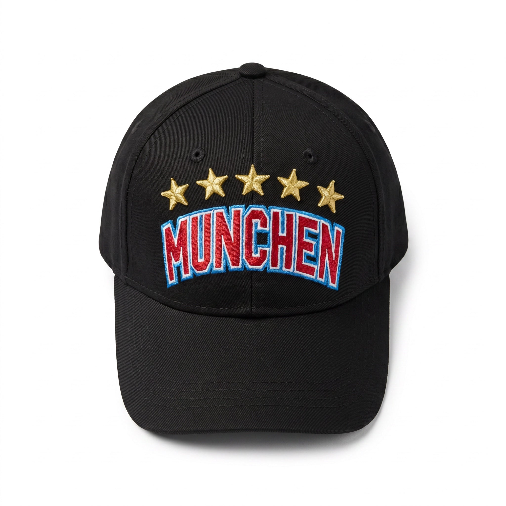 FC Bayern Black 5 Star Logo Cap - Adults