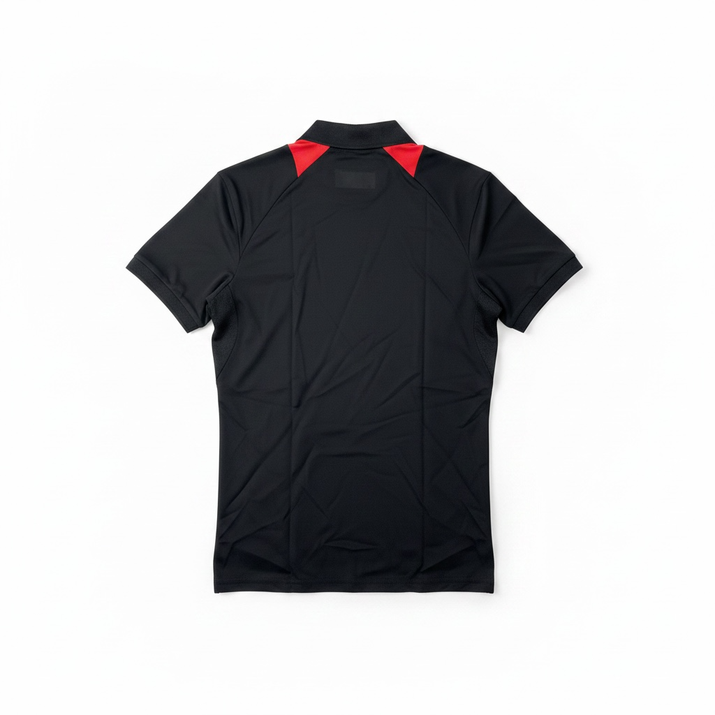 Watford Training Black Polo Shirt back